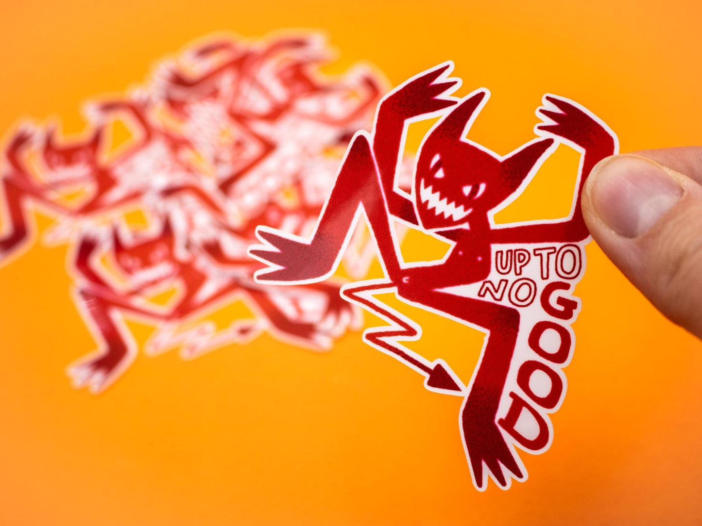 Up To No Good Demon Boy Vinyl Sticker