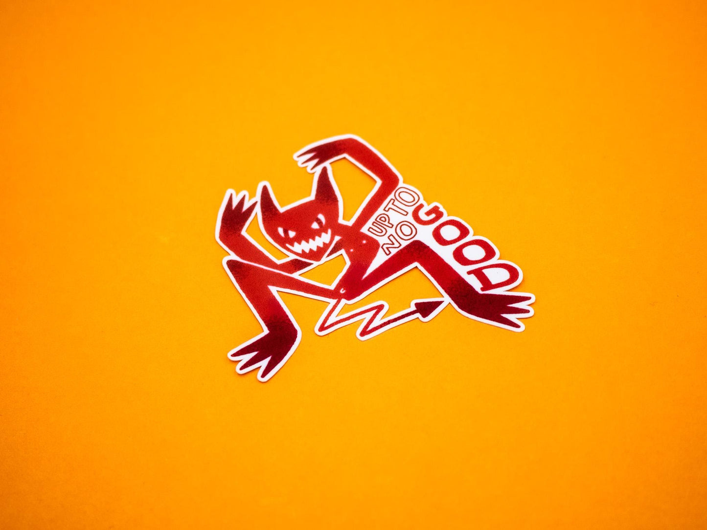 Up To No Good Demon Boy Vinyl Sticker
