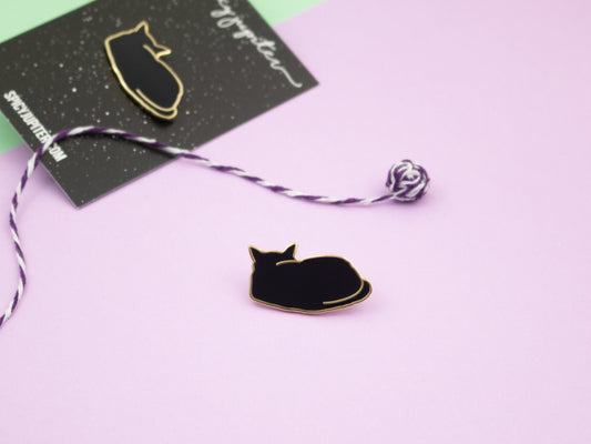 Enchanting Black Cat Enamel Pin | Must-Have Gift for Cat Lovers