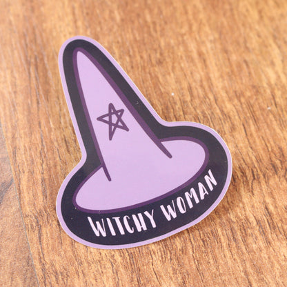 Empowering Witchy Woman Feminist Sticker | Wiccan & Pagan Planner Stickers