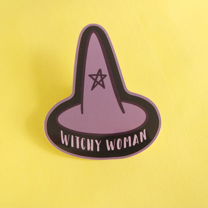 Empowering Witchy Woman Feminist Sticker | Wiccan & Pagan Planner Stickers