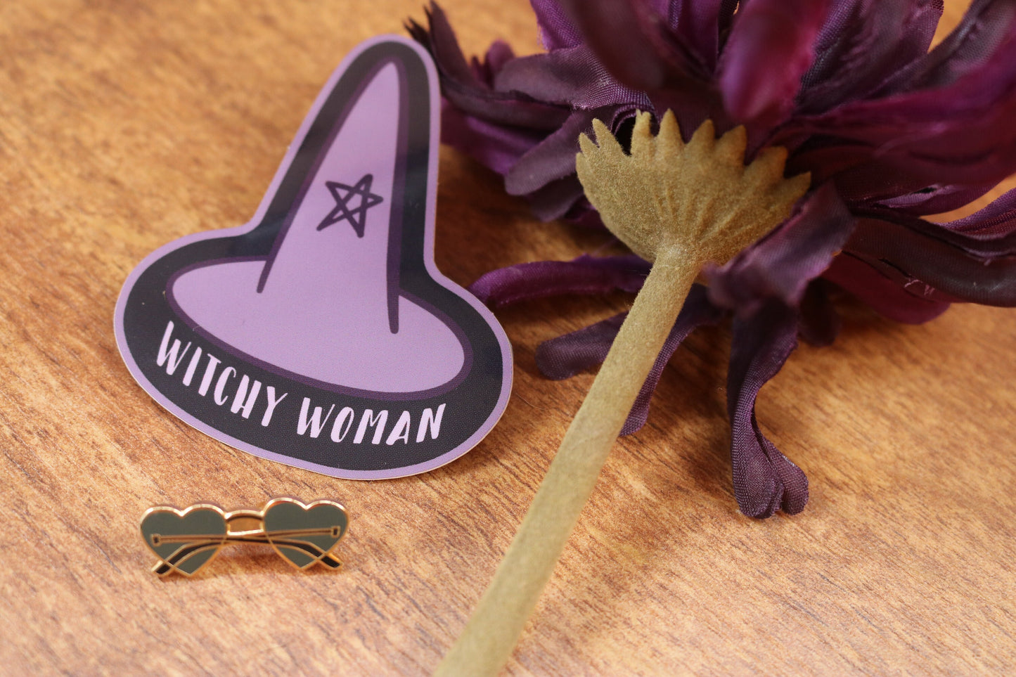 Empowering Witchy Woman Feminist Sticker | Wiccan & Pagan Planner Stickers