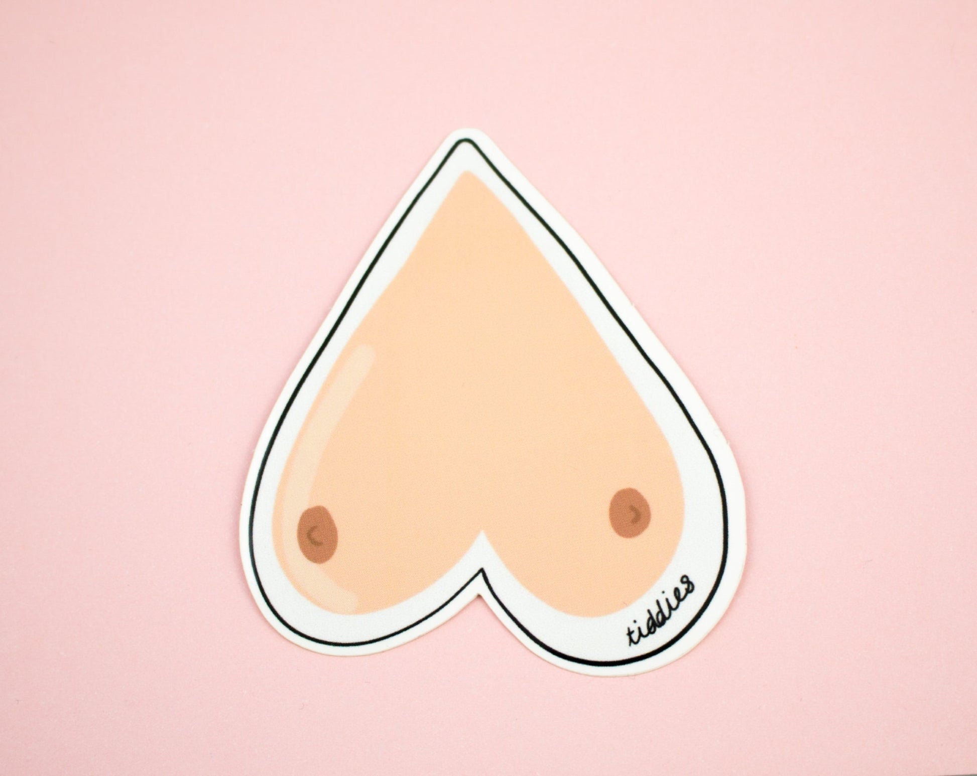 Boobs Sticker | Feminist Tiddies Vinyl Sticker | Waterproof Feminist Stickers