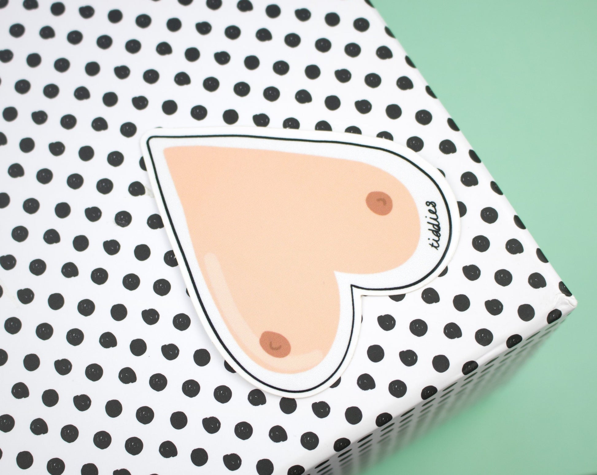 Boobs Sticker | Feminist Tiddies Vinyl Sticker | Waterproof Feminist Stickers