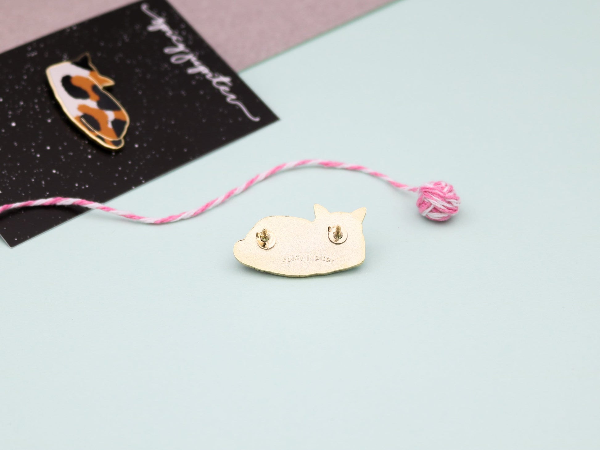 Adorable Calico Cat Enamel Pin | A Cat Lover's Essential Accessory