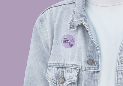 Asexual Pride Button Badge | Ace LGBT Accessory and Coming Out Gift