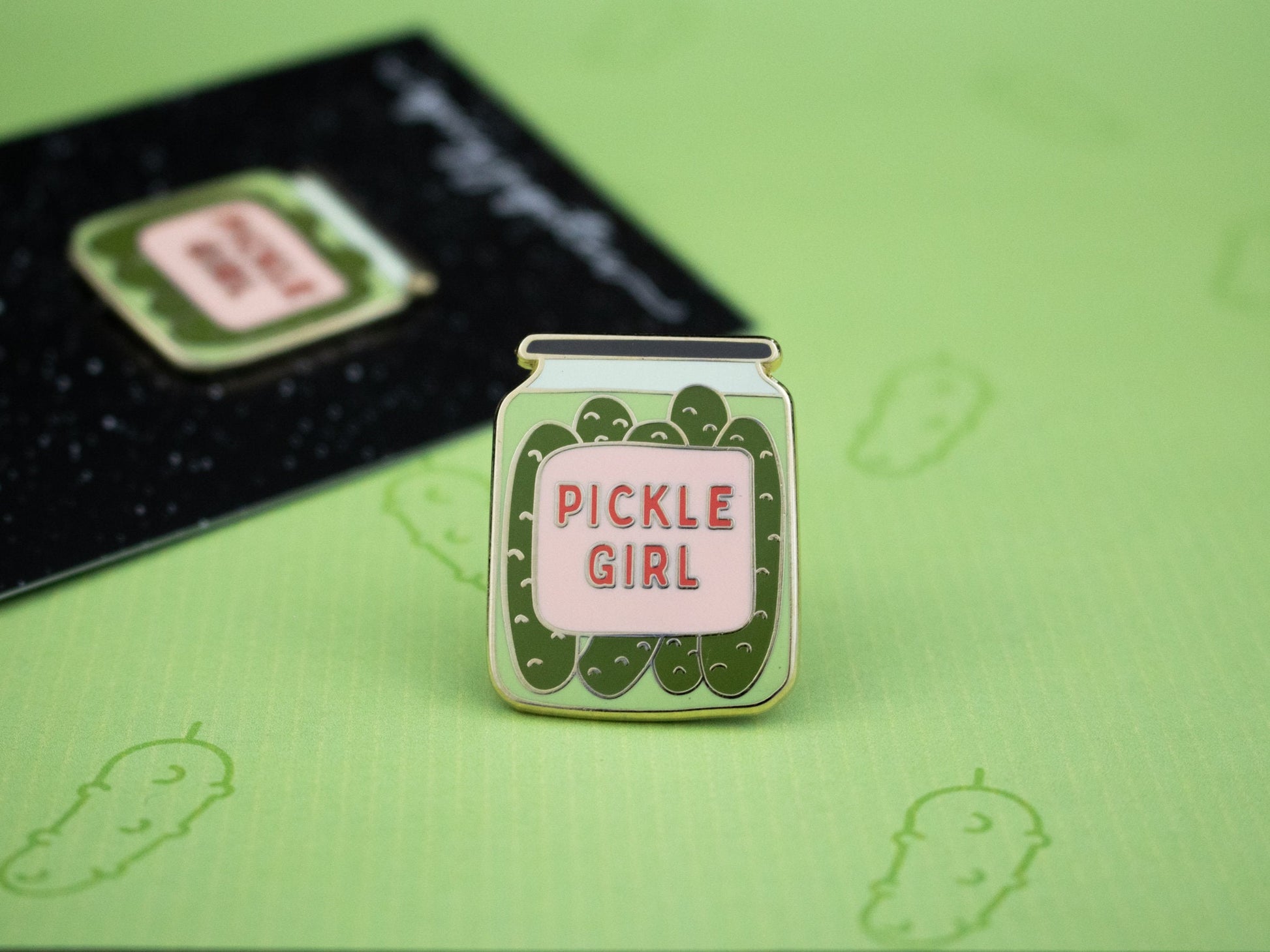 Adorable Pickle Girl Enamel Pin | Perfect Gift for Pickle Enthusiasts