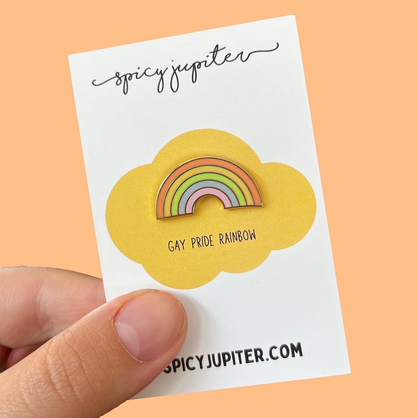 Rainbow Flag Gay Pin | Vibrant LGBT Pride Enamel Pin