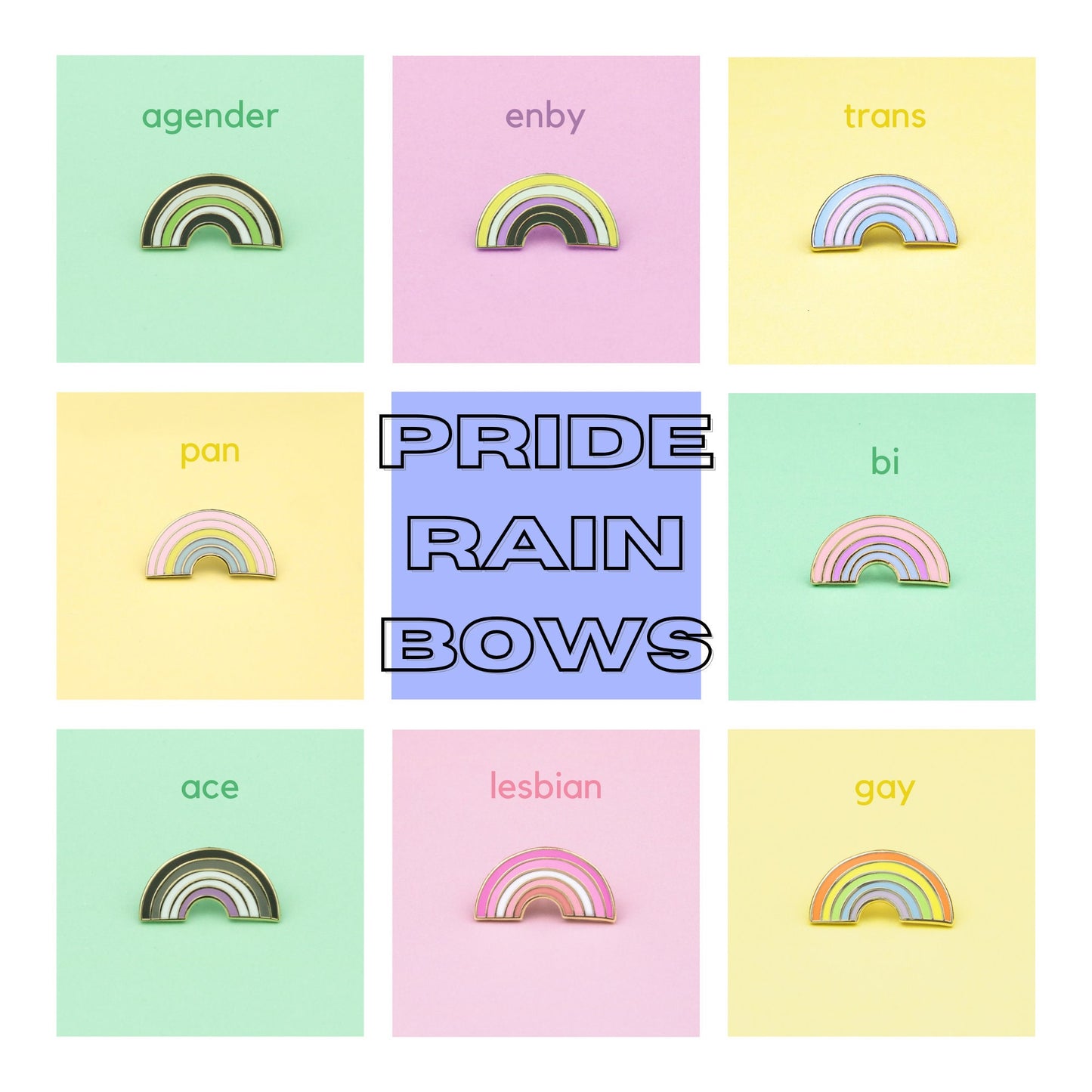 Rainbow Flag Gay Pin | Vibrant LGBT Pride Enamel Pin