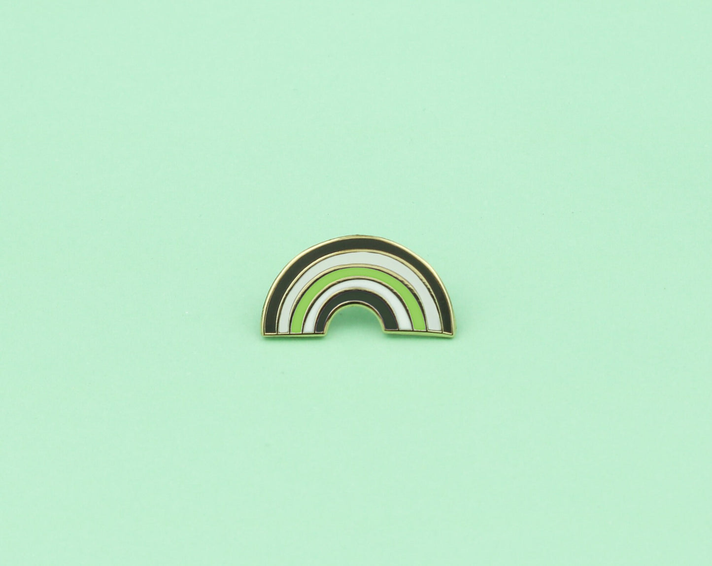 Agender Pride Enamel Pin | Vibrant Rainbow LGBTQ+ Accessory | Embrace Gender Neutrality