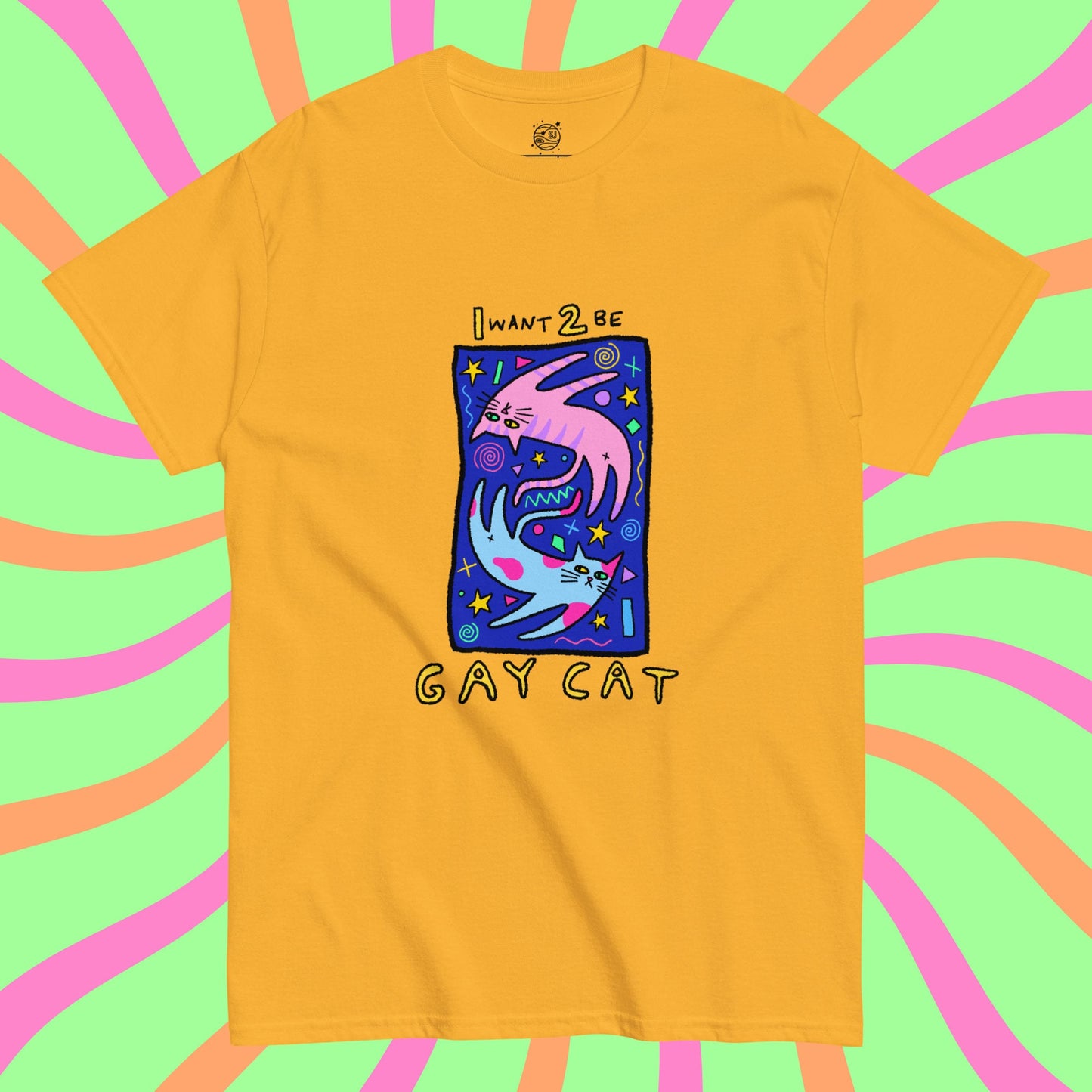 Gay Cat Shirt | Funny Cat Shirt | Funny Gay Shirt - Yellow