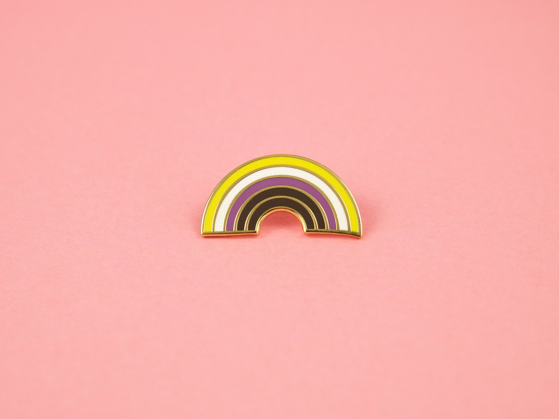 Nonbinary Pride Enamel Pin | Vibrant Rainbow LGBTQ+ Accessory | Nonbinary Empowerment