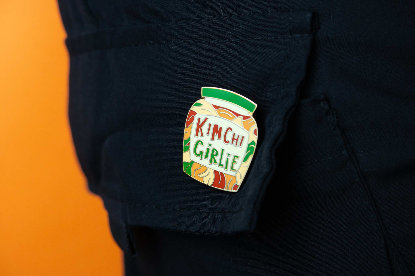 Kimchi Girlie Enamel Pin | Perfect Gift for Kimchi Lovers | Quirky Pin Badge