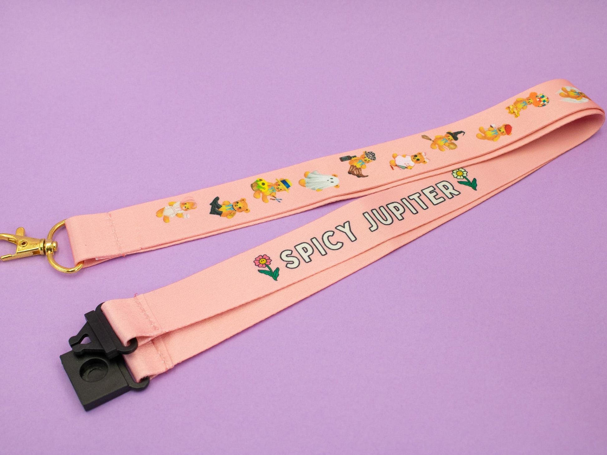 Naughty & Nice Teddy Bear Lanyard | Cheeky Cute Funny Adult Lanyard Design