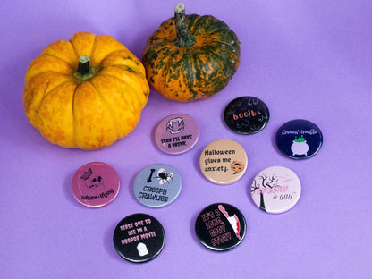 Creepy Cute Halloween Pin Set | Spooky Halloween Badge