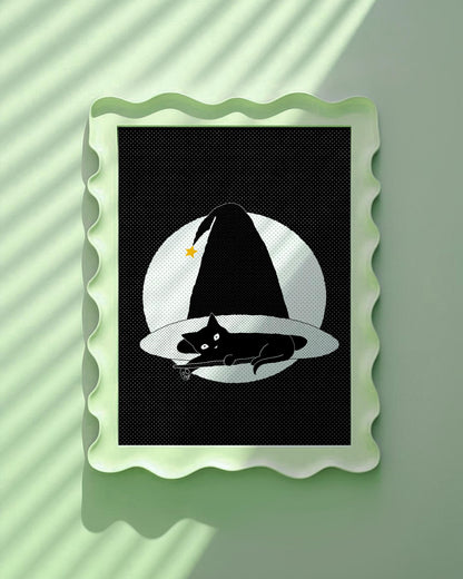 Witchy Kitty A6 Postcard Print