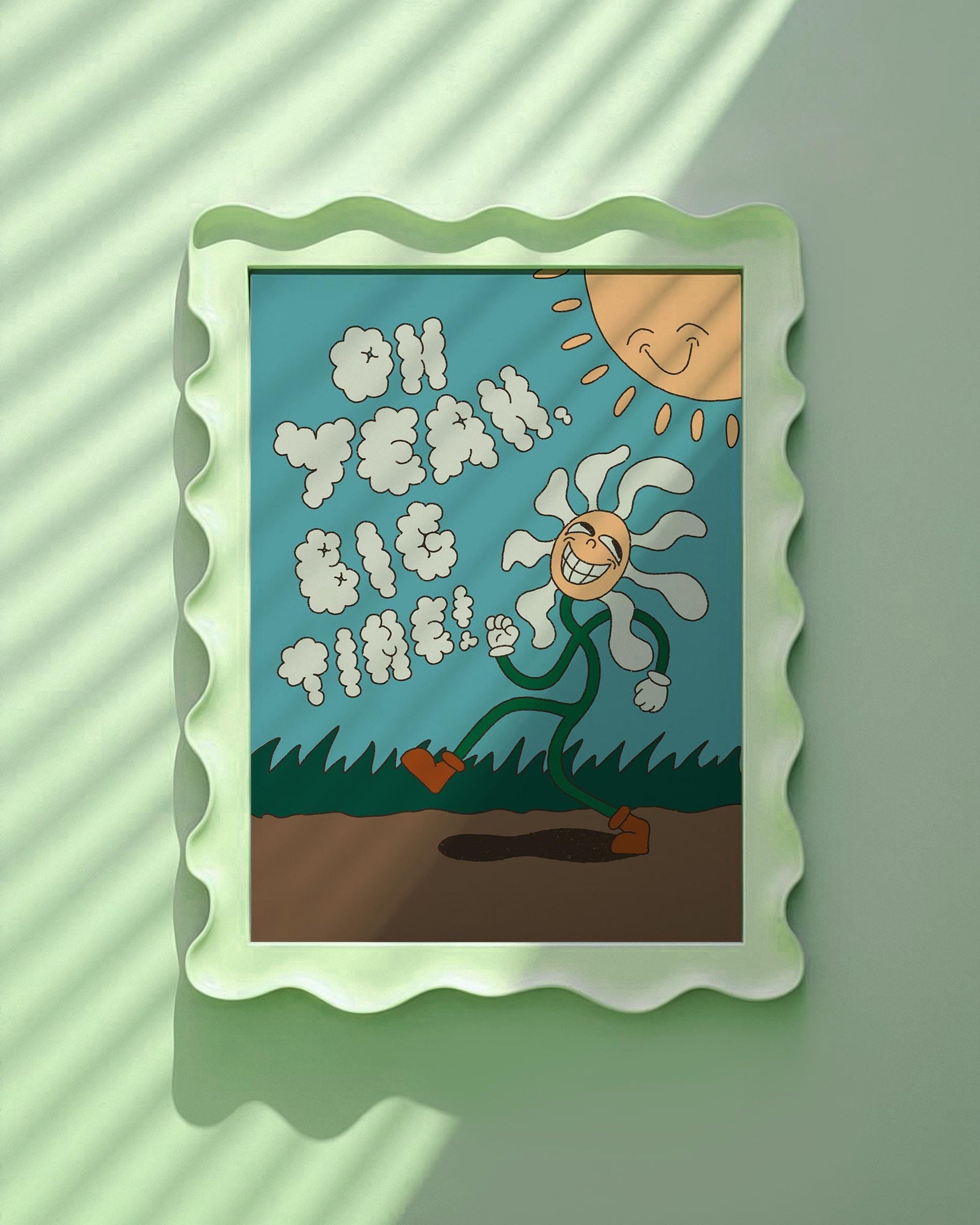 Oh Yeah Big Time Flower A6 Print