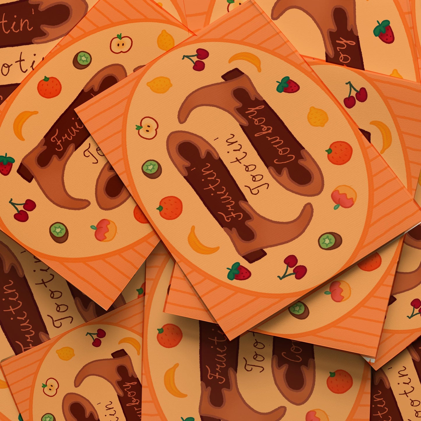 Fruitin Tootin Cowboy A6 Print