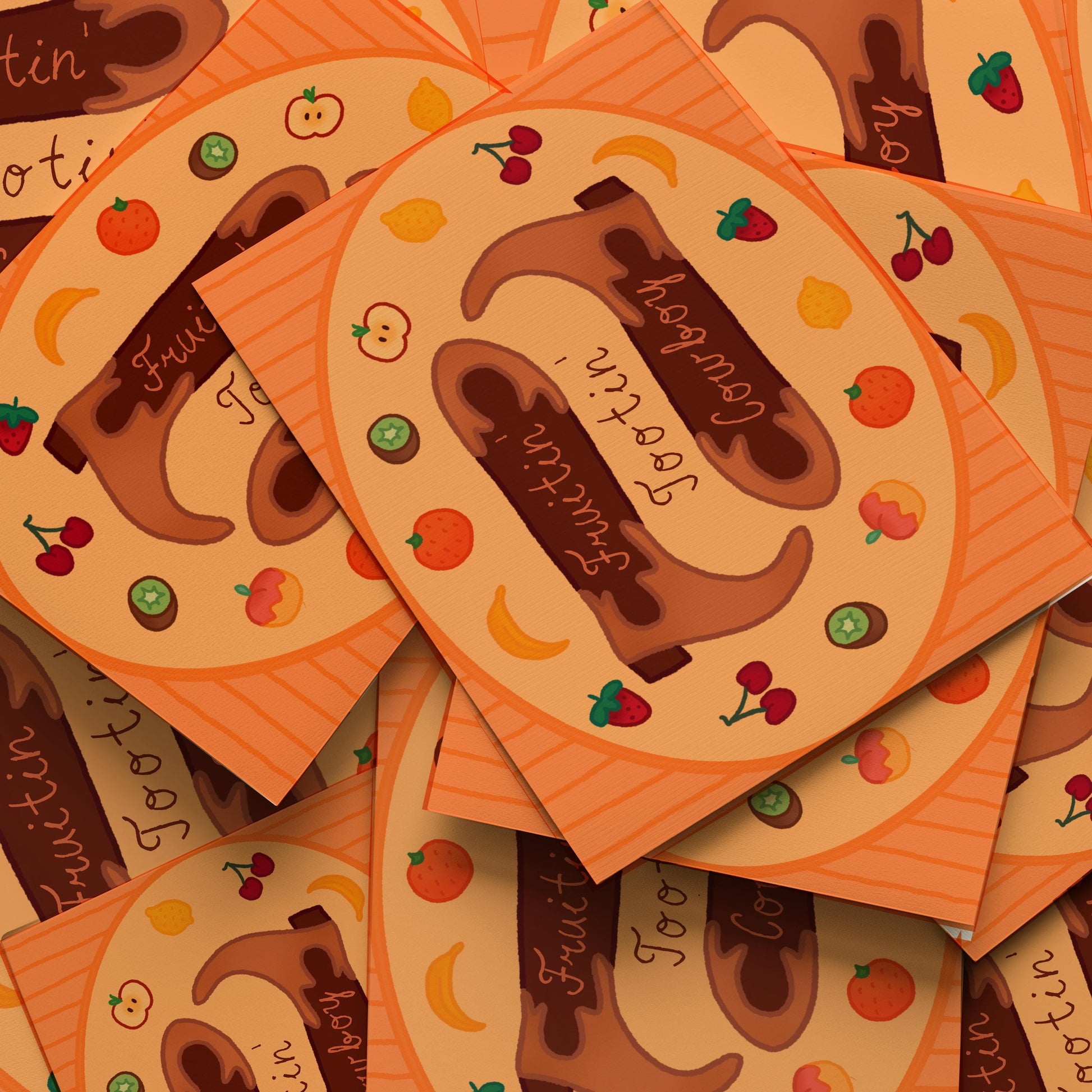 Fruitin Tootin Cowboy A6 Print