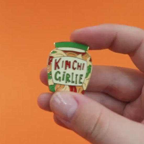 Kimchi Girlie Enamel Pin | Perfect Gift for Kimchi Lovers | Quirky Pin Badge